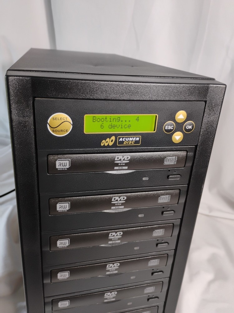 Acumen Disc 1-to-5 Standalone DVD/CD Duplicator Tower - Tested & Working.