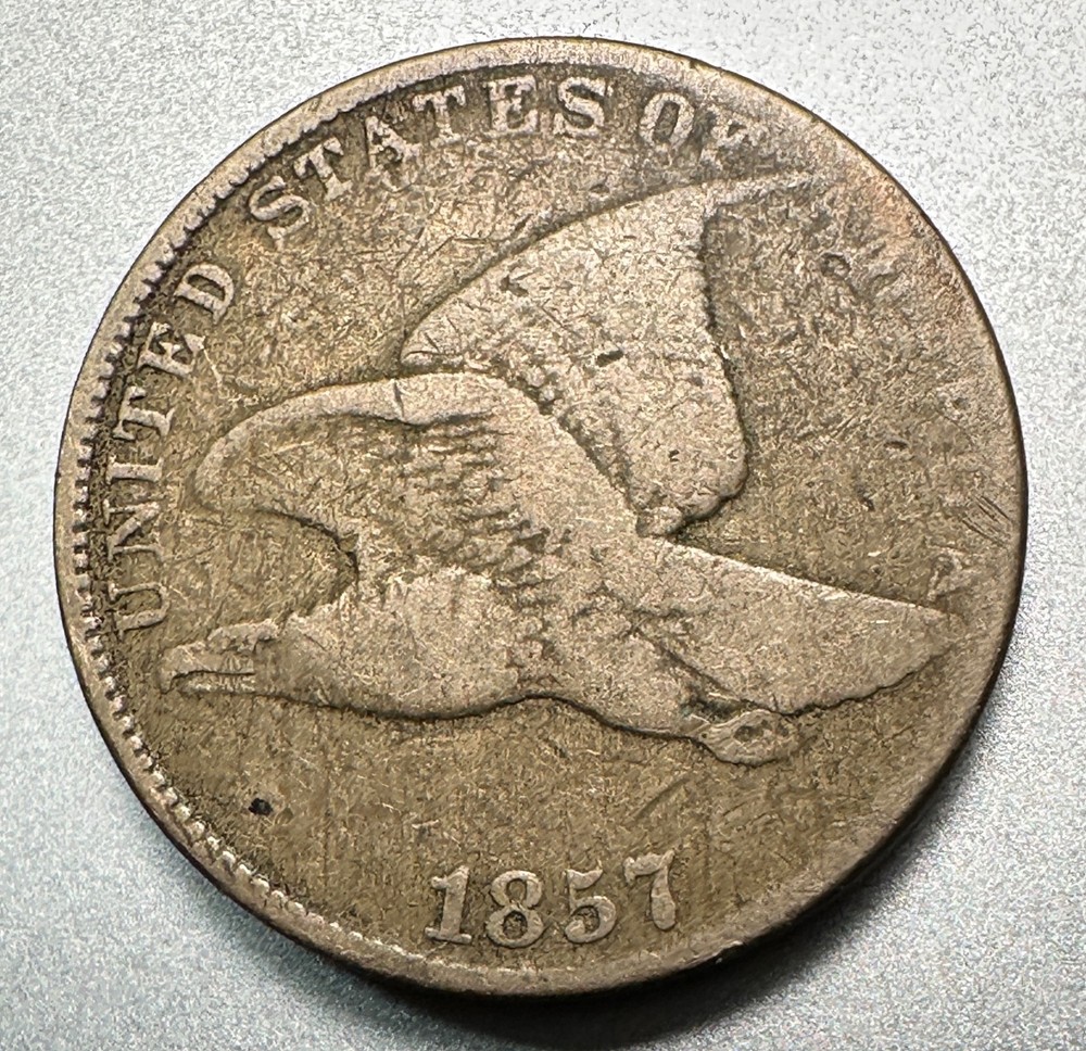 1857  FLYING EAGLE CENT  NICE DETAIL  #1494