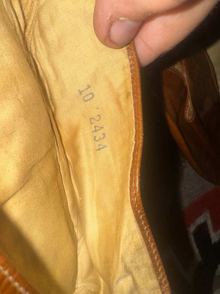 WWII Footgluv Brand Leather Slippers Sz 10