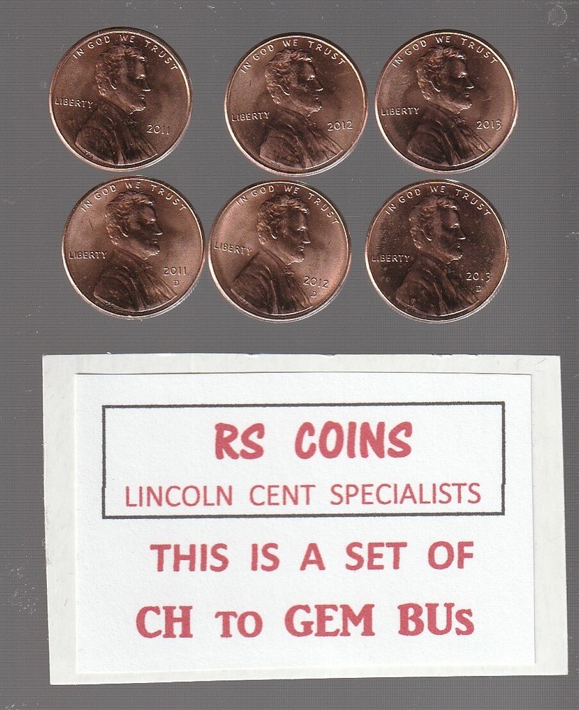 2013D   2014D   2015D   D mints ~  CHOICE UNCIRCULATED  3 pc  LINCOLN  CENT  SET