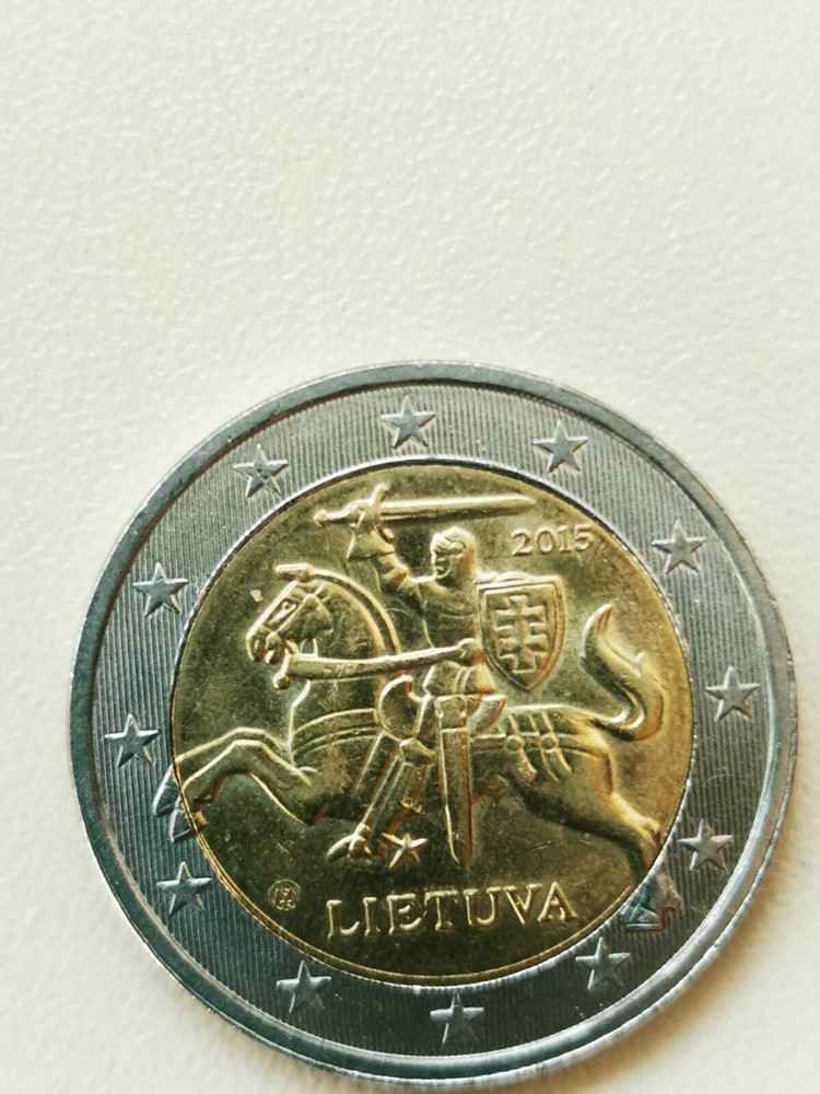 2 Euro Lithuania 2015 Coin Printing Error
