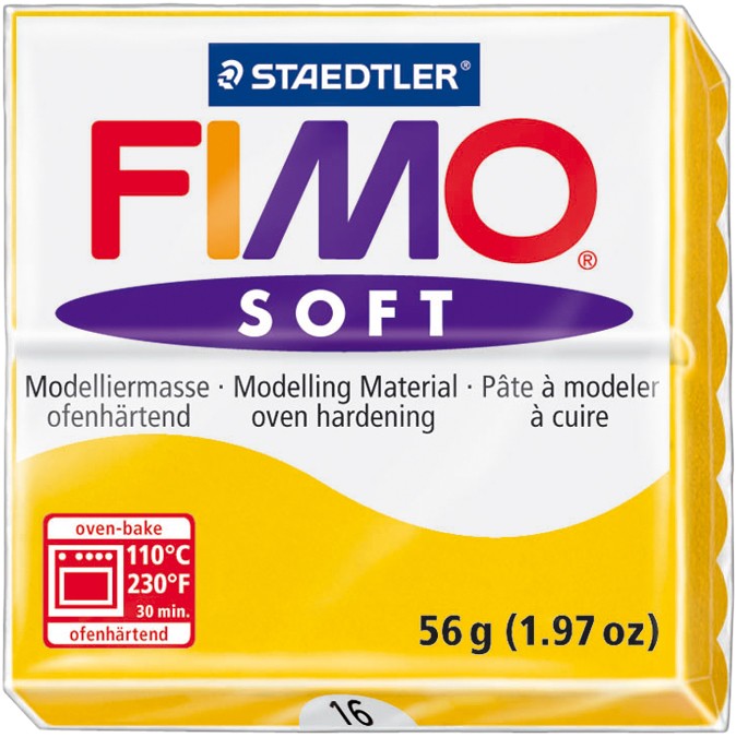Fimo Soft Polymer Clay 2oz-Sunflower - 6 Pack