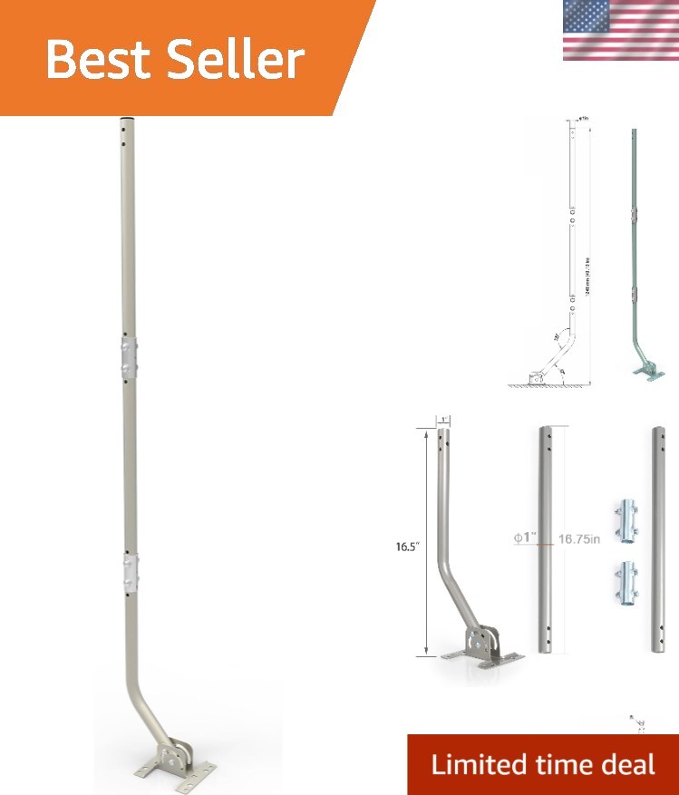 Universal Adjustable Mounting Pole for Antennas - 1" Diameter, Easy Install