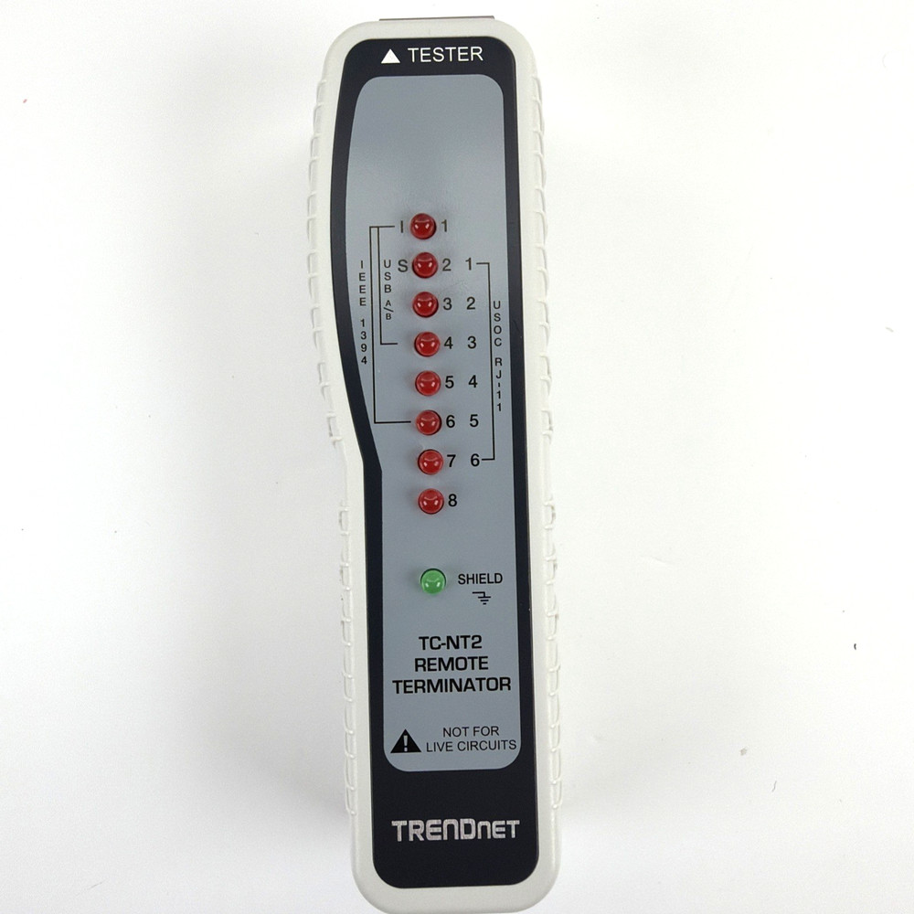 TRENDnet TC-NT2 Network Cable Tester With Soft Case & BNC Adapters