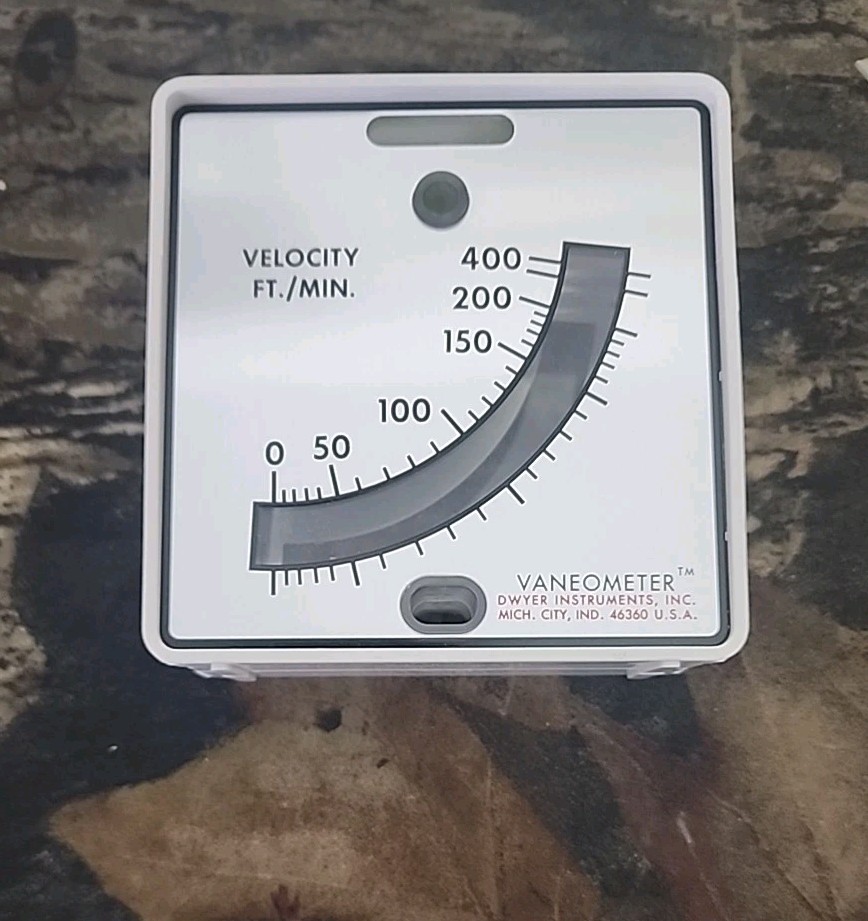 NOS Dwyer Instruments Inc. Vaneometer 480 Swing Vane Anemometer