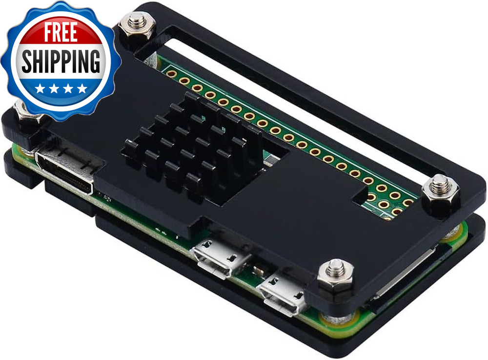 Raspberry Pi Zero 2 Case Raspberry Pi Zero Case Kit with Pi Zero Heatsink...