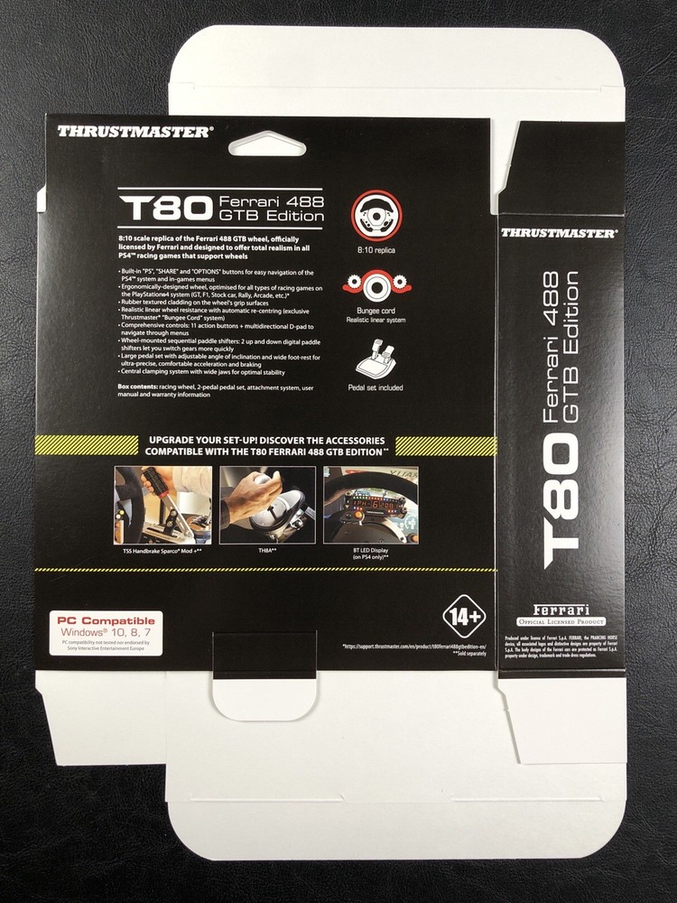 Thrustmaster PlayStation Xbox Ferrari Wheel - Store Use Display Boxes Only