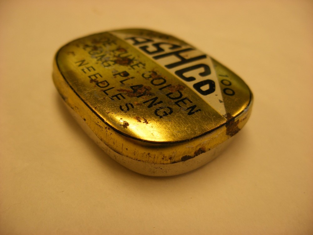 Phonograph Gramophone Needle Tin - Ashco