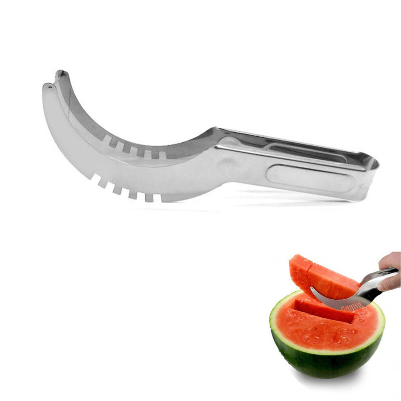 Watermelon Slicer Cutter Knife Server Corer Scoop Kitchen Knife Tools