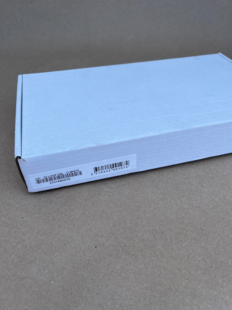 Wire O' Bindings, 32 loop White 27014, Full Box 100 pcs size 1/4" - 3:1"