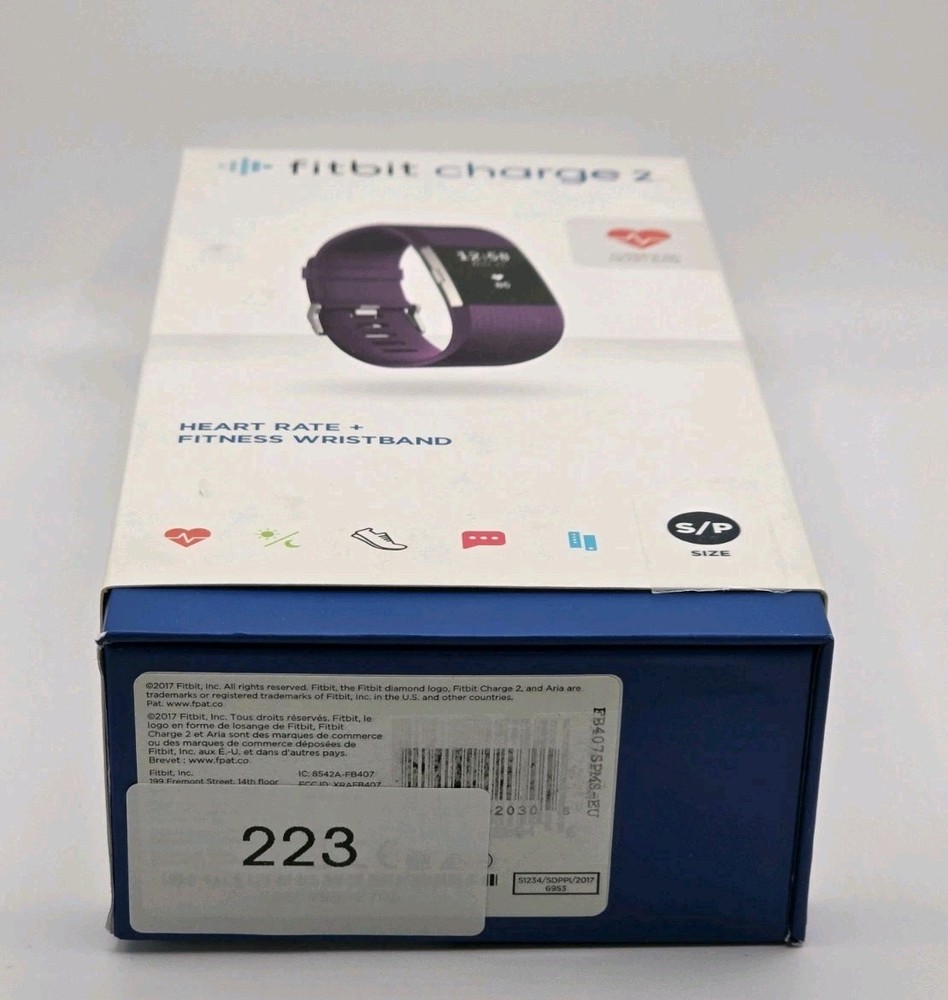 Fitbit Charge 2 Activity Tracker Plum Size S - FB407SPMS