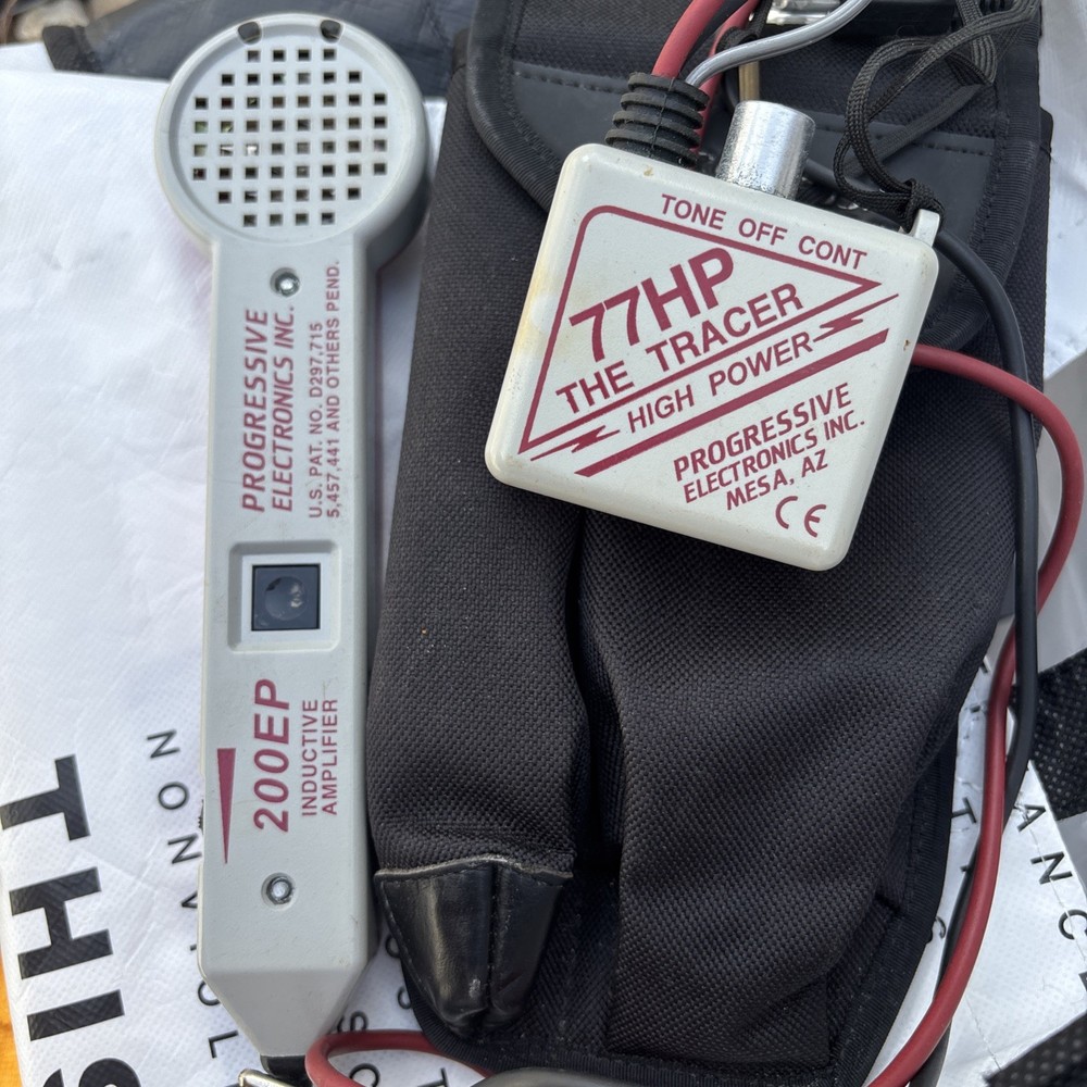 Progressive Electronics 200EP inductive amplifier 77M Tracer with Carry Case EUC