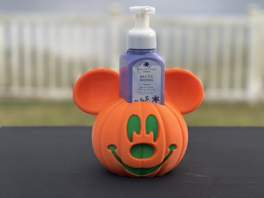 Pumpkin Mouse Soap Holder Halloween Decor