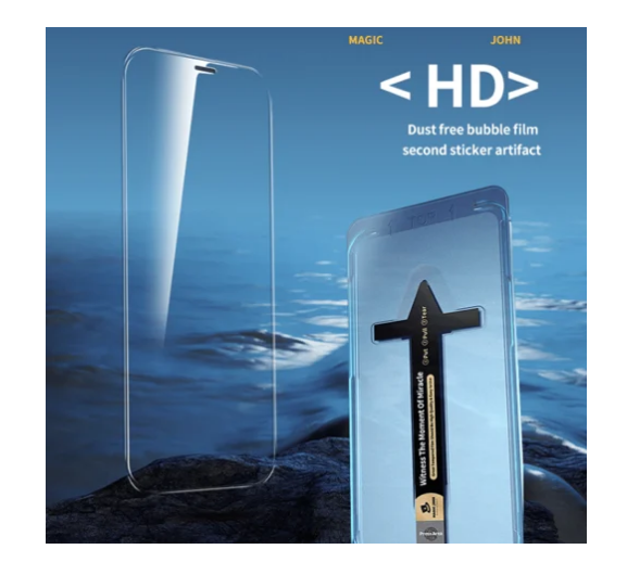 Waterfall Screen Protector for iPhone 16 15 14 13 12 Pro Max Plus, Full Screen