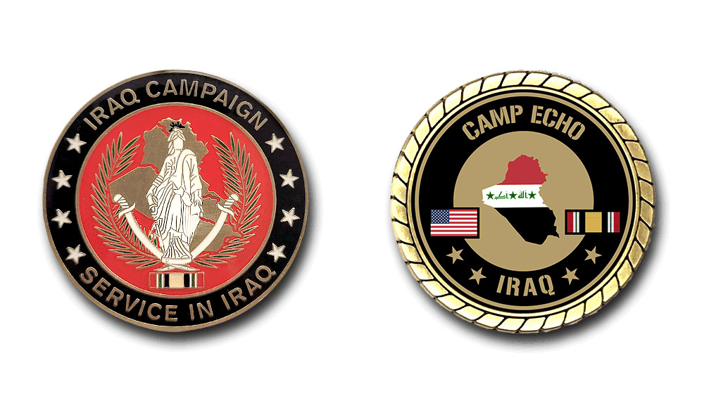 Camp Echo Iraq Service Challenge Coin