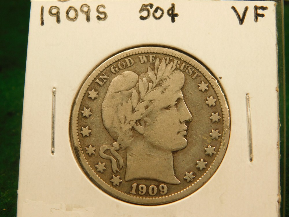 1909 S    Barber Half Dollar  Item # 7664