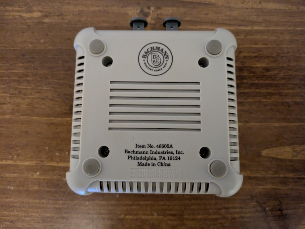 Bachmann 46605A Speed Controller Transformer w/ Power Adapter & E-Z Track Cable