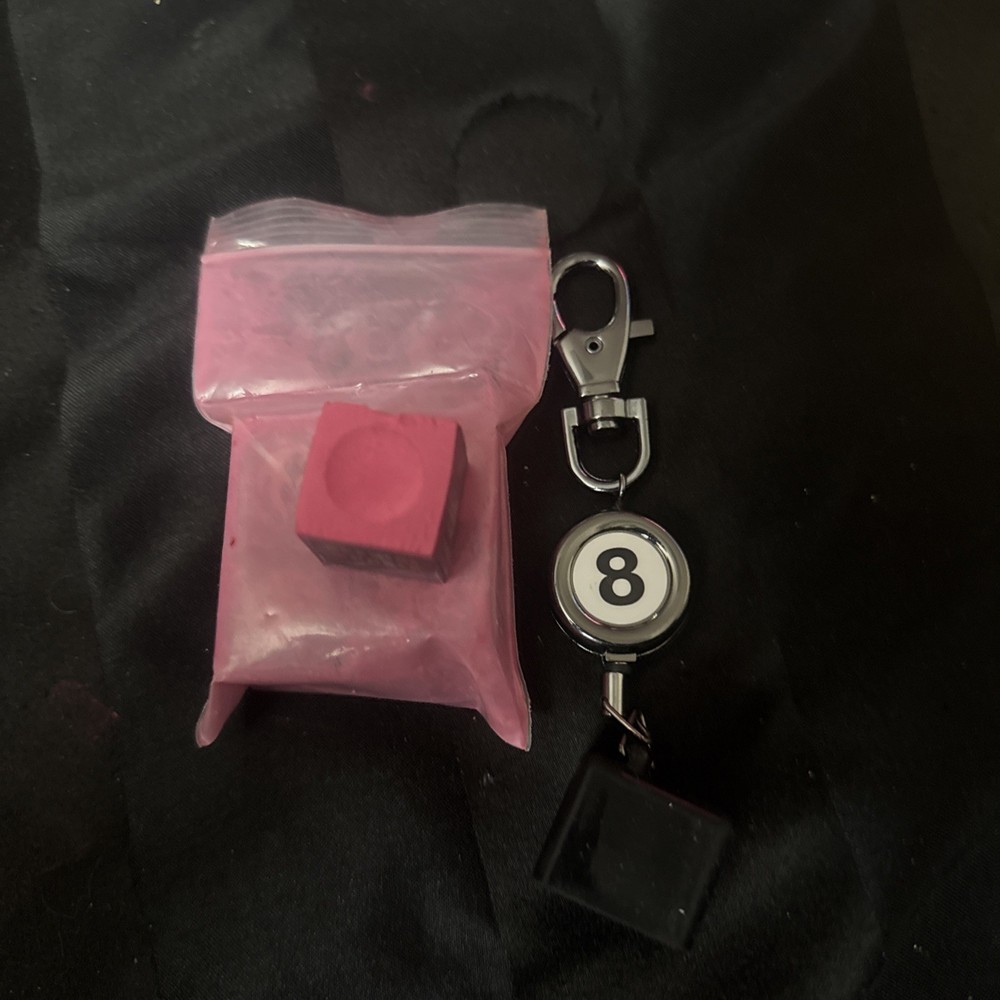 Two Ball Chalk And Holder