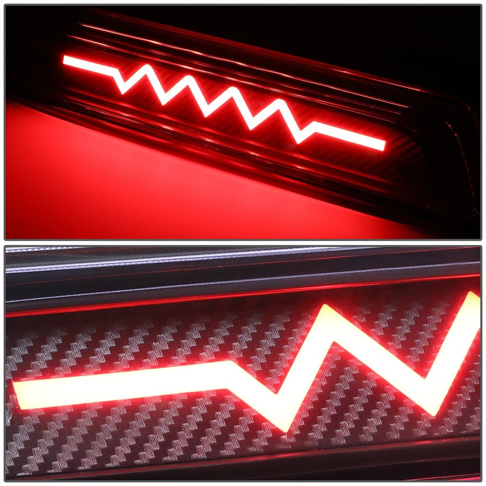 SEQUENTIAL HEARTBEAT LED CARBON FIBER 3RD BRAKE LIGHT REPLACE FOR 2007-17 TUNDRA