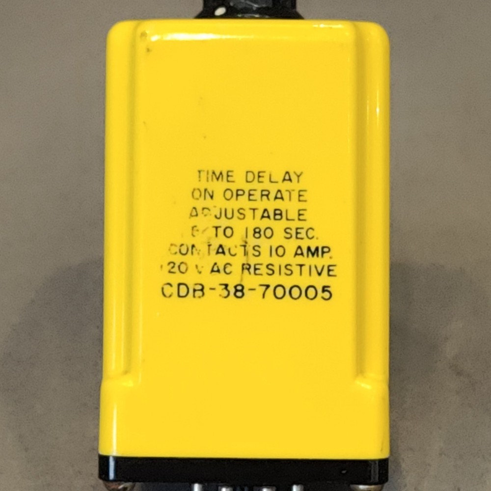 AMF CDB-38-70005 Potter & Brumfield Adjustable On-Delay Relay Timer
