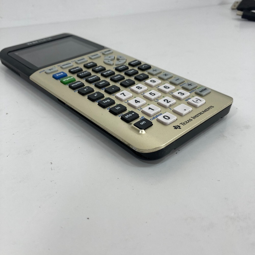 Texas Instruments TI-84 Plus CE Graphing Calculator With Cover, Cable - TESTED