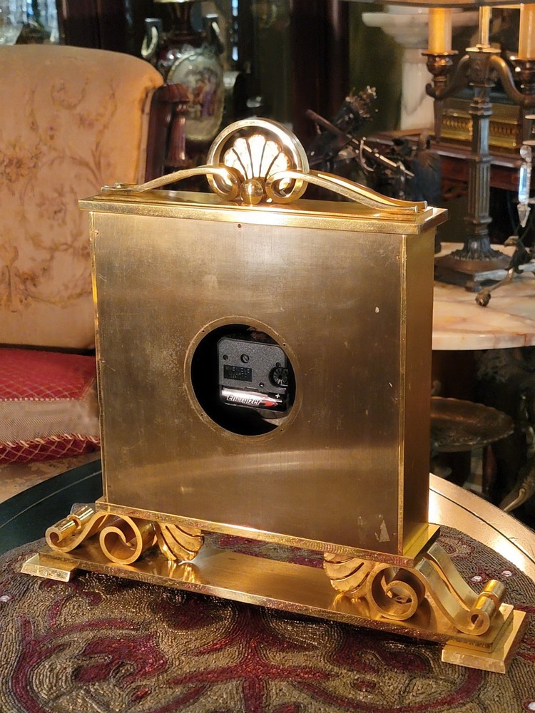 RARE 14" HUGE IMHOF Clock 19 lbs. Excellent Working Condition Solid Beauty