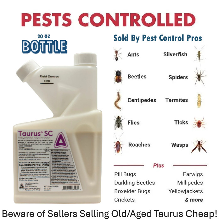 20 oz Taurus SC Insecticide Termite Ant Roach Bug Flea ~ Generic Termidor ~Fresh