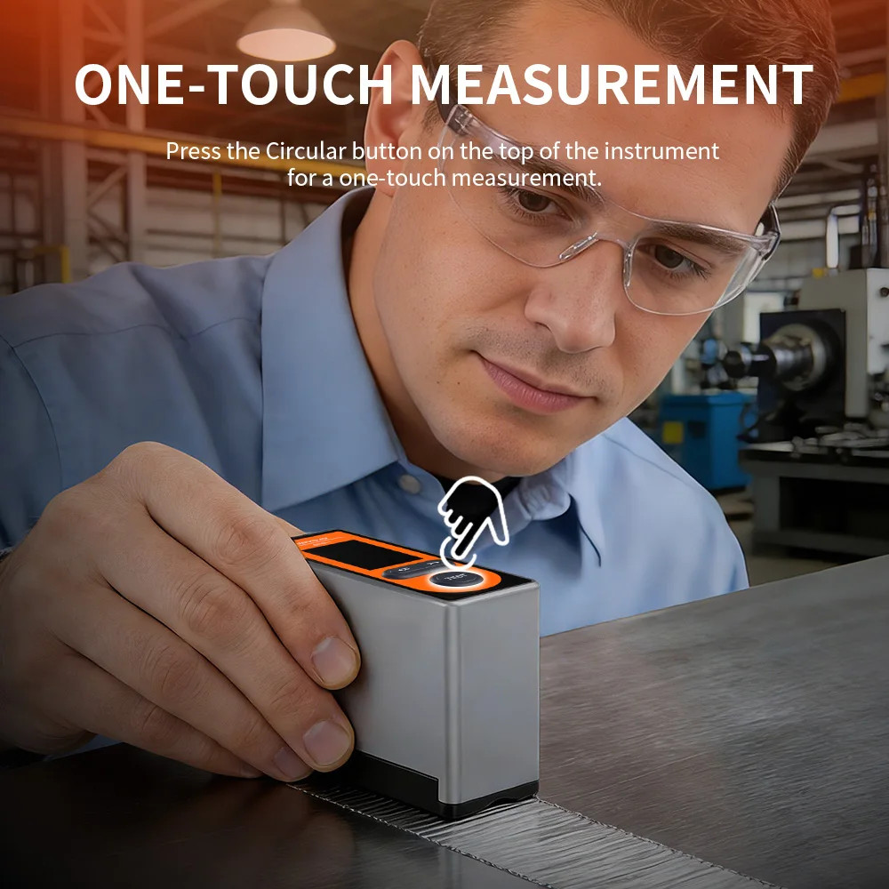 Handheld Digital Surface Roughness Tester Bluetooth Ra Rz Rq Rt Profilometer