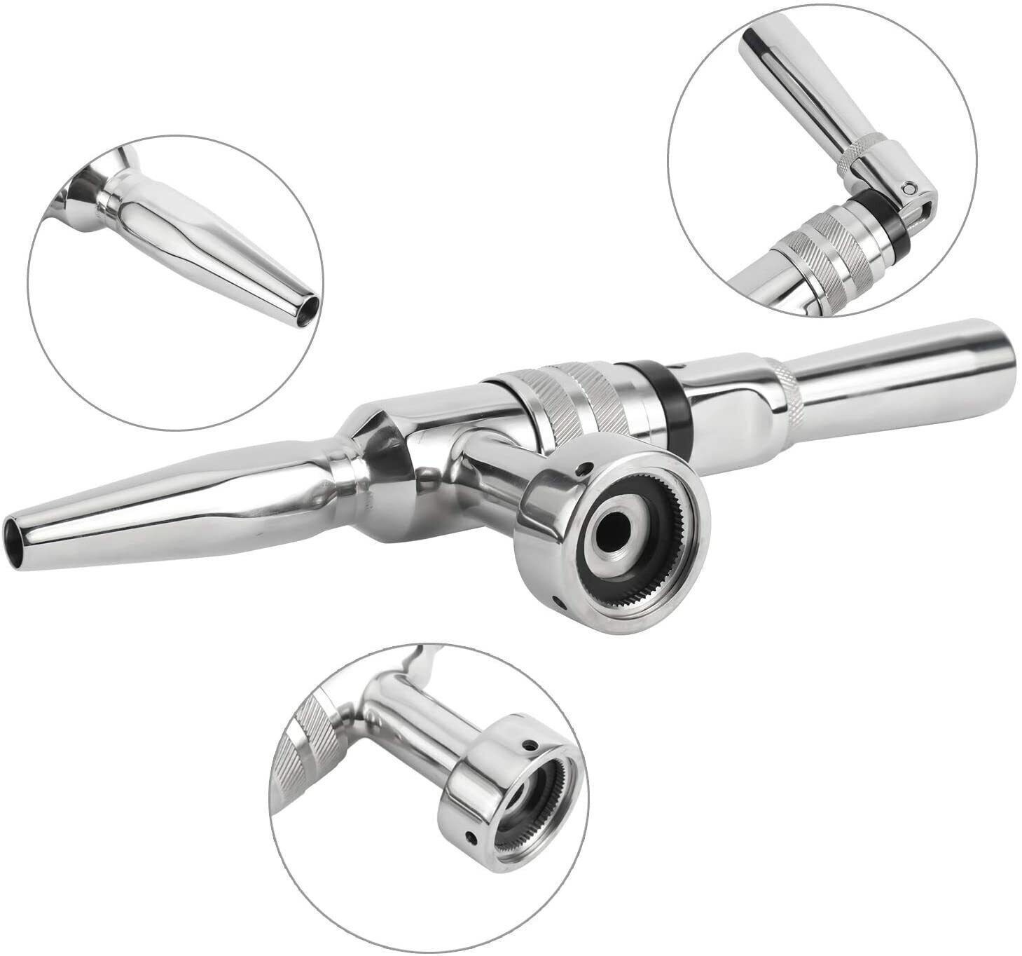 Nitro & Stout Beer Faucet Stainless Steel Homebrew Beer Stout Tap for Kegging