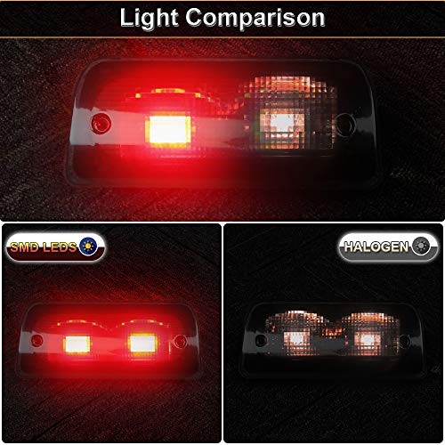 Urite2GO 3rd Third Brake Light Smoke Lens Only Compatible with Extended Cab