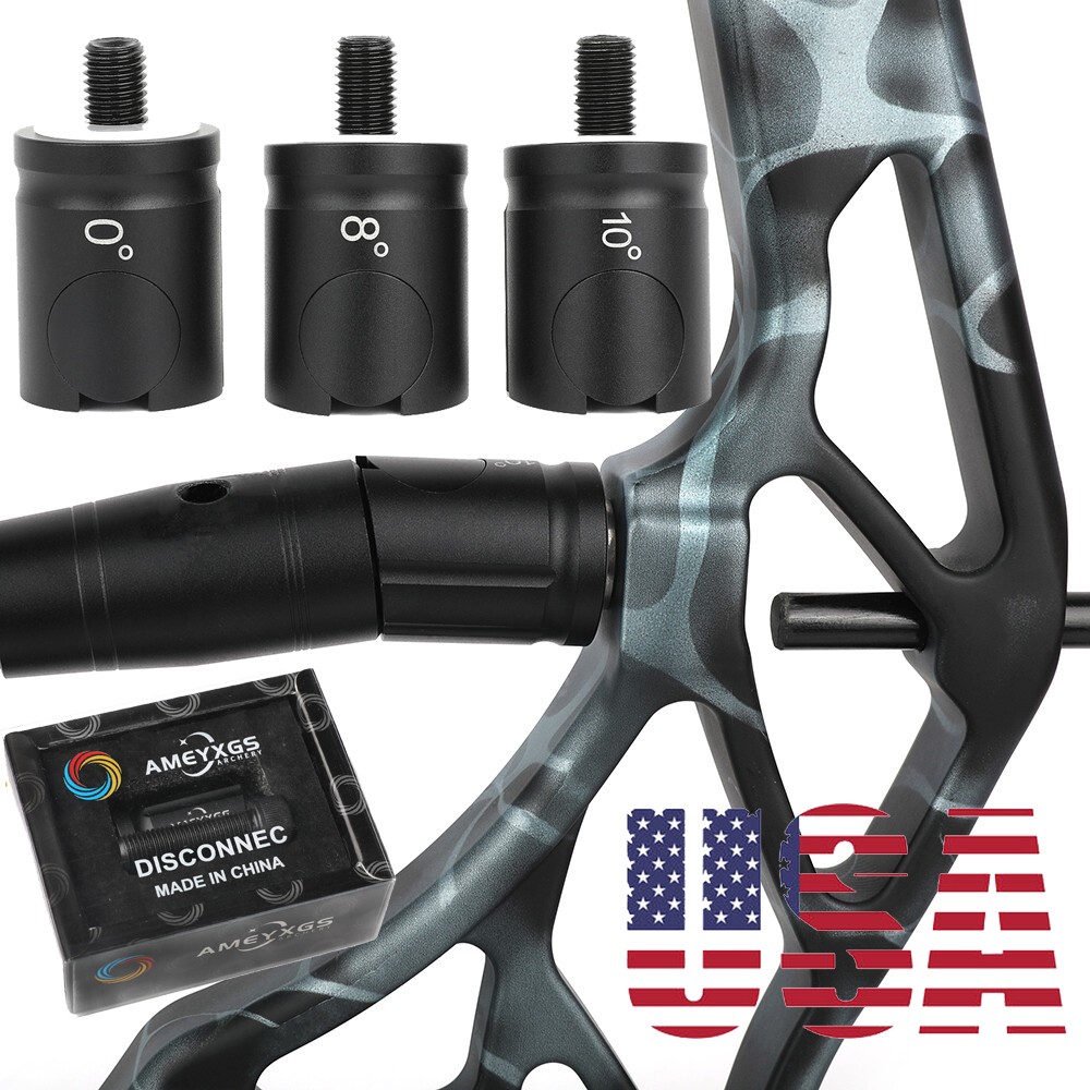 Archery Stabilizer Quick Disconnect Mount 0° 5° 8° 10° Compound Bow Target Shoot