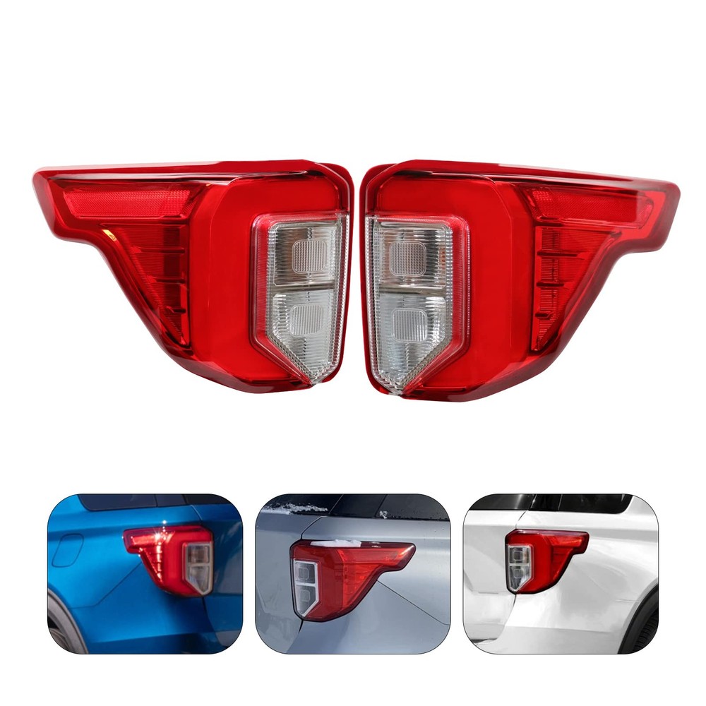 Pair Tail Light Ford Explorer 2020-2022 Halogen LED Left Right Not ST