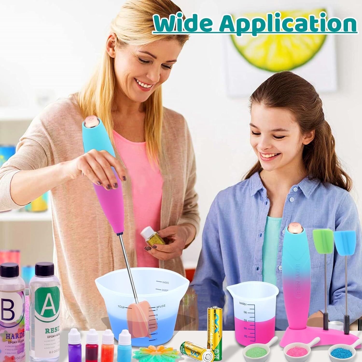 4PCS Silicone Resin Mixer Paddles for Drill | Epoxy & Paint Stirrer Attachments