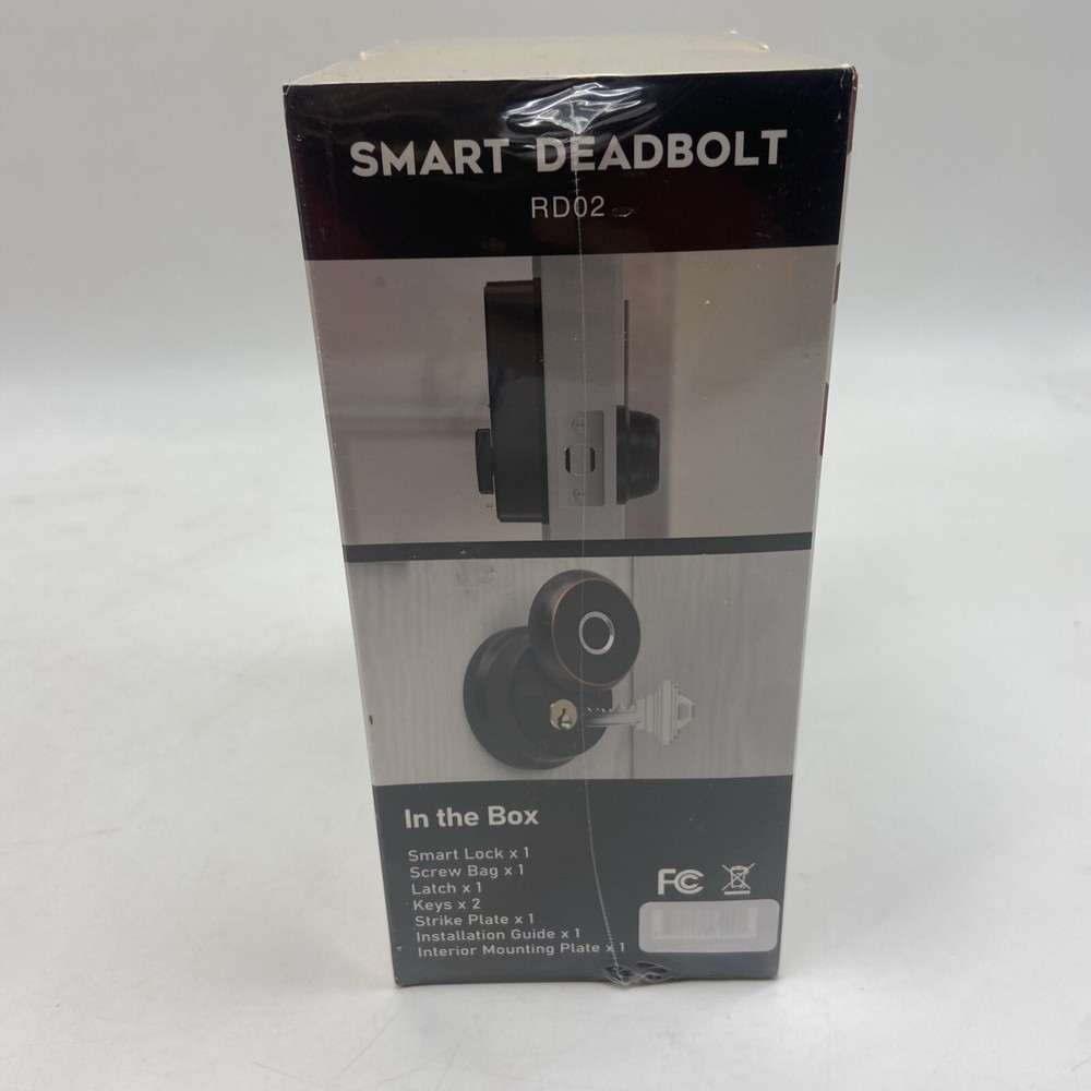 GeekTale Smart Lock Deadbolt Fingerprint ‎RD02 Aged Bronze