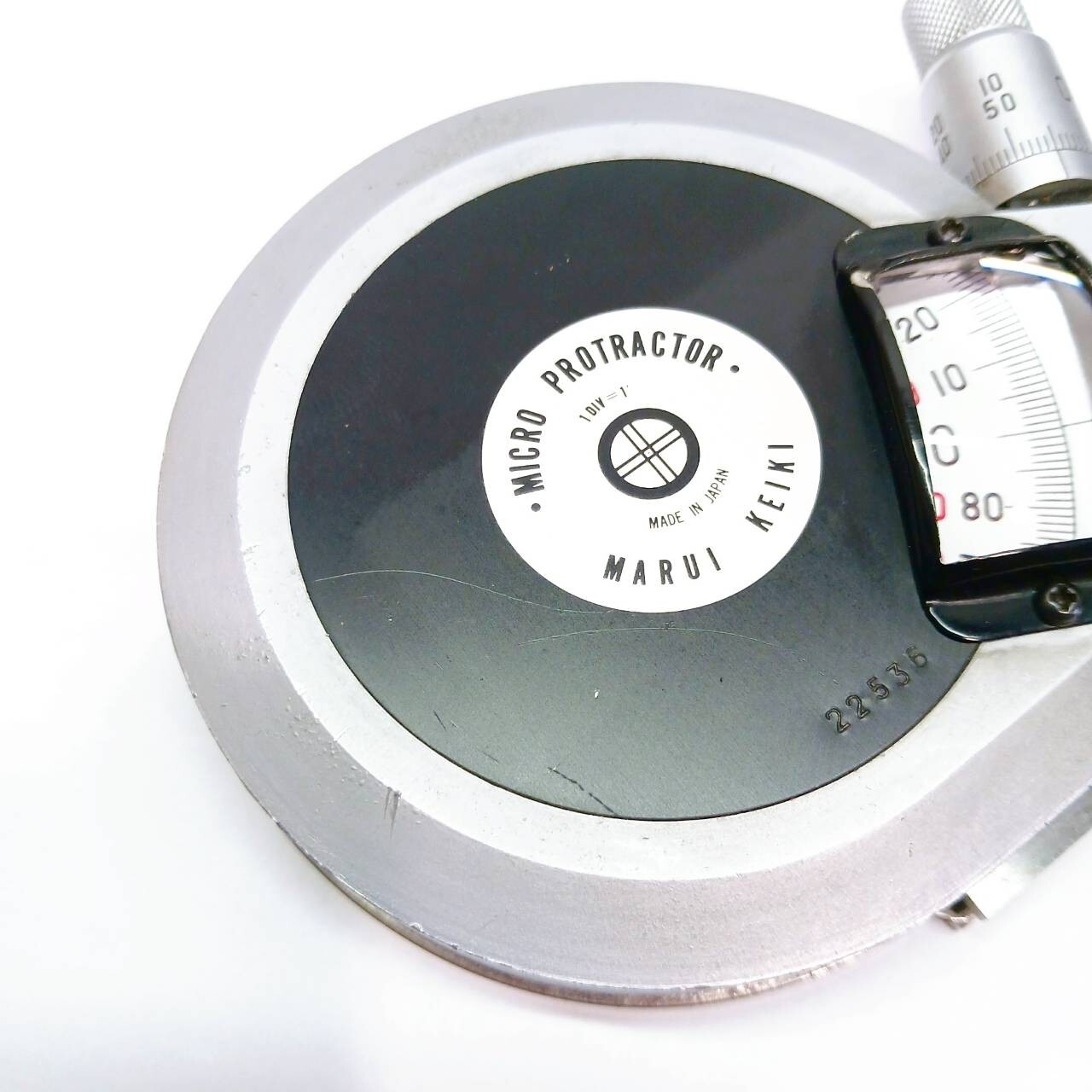 MARUI KEIKI Micro Protractor MP-101 Angle Gauge 0-360 degrees From Japan /AE243