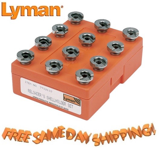 Lyman Shellholders for reloading press BOX of 12 # 7712110 New!