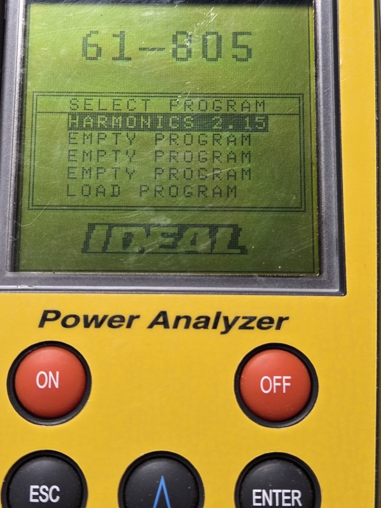 IDEAL 61-805 Three Phase Power Quality Analyzer