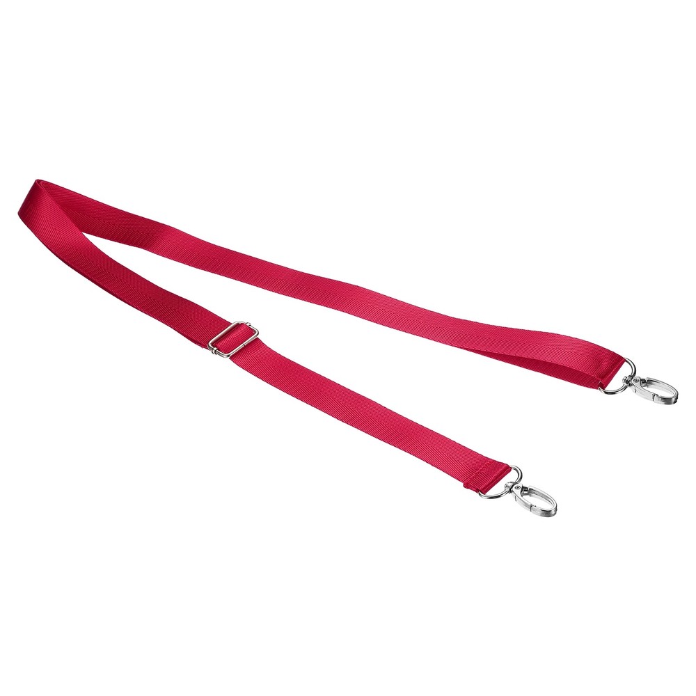 59" Shoulder Strap, 0.98" Width Adjustable Strap with Swivel Hooks, Red