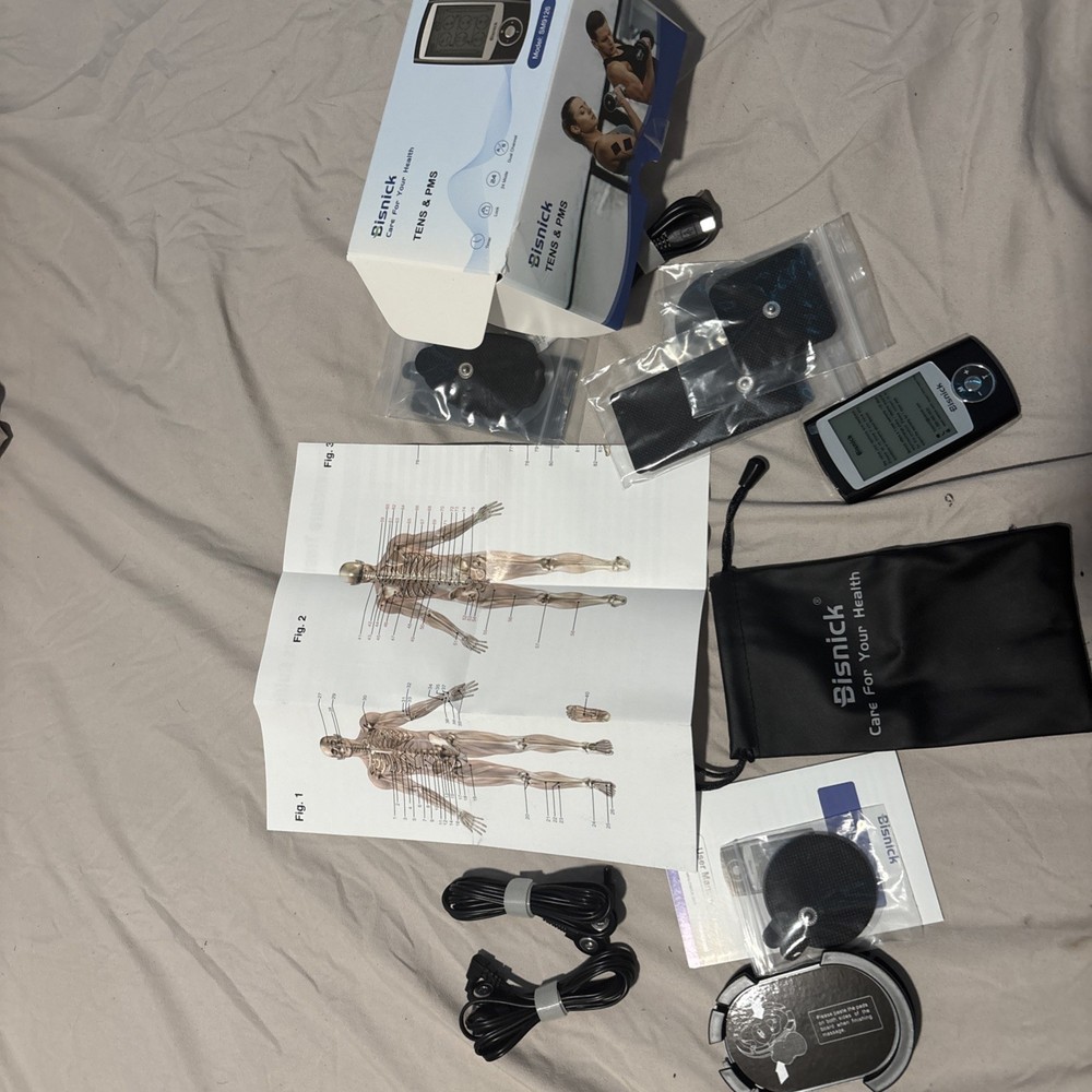 Bisnick TENS Unit Muscle Stimulator Machine for Back, Neck, Sciatica, Nerve...