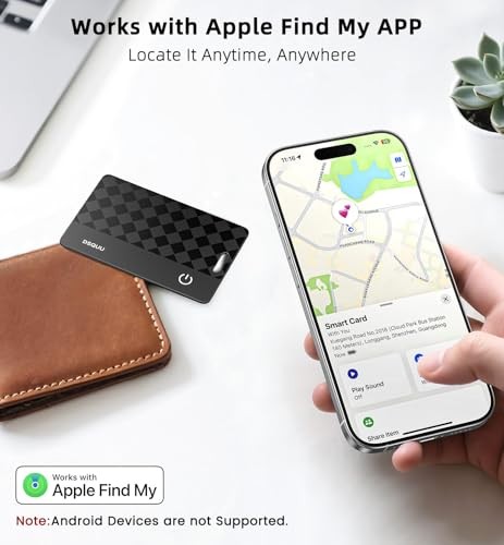 Ultra-Thin 0.07in IP68 Waterproof Wallet Tracker Card - 1 Pack