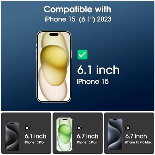 OneTouch 2+2 Pack Compatible with iPhone 15 Screen Protector 6.1" IPH15-6.1”