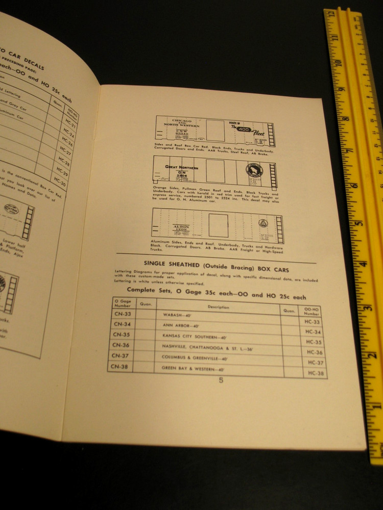 CHAMP DECALS 1946 CATALOG 18 PAGES