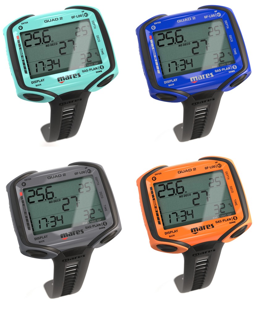 Mares Quad 2 Underwater Computer Various Colors