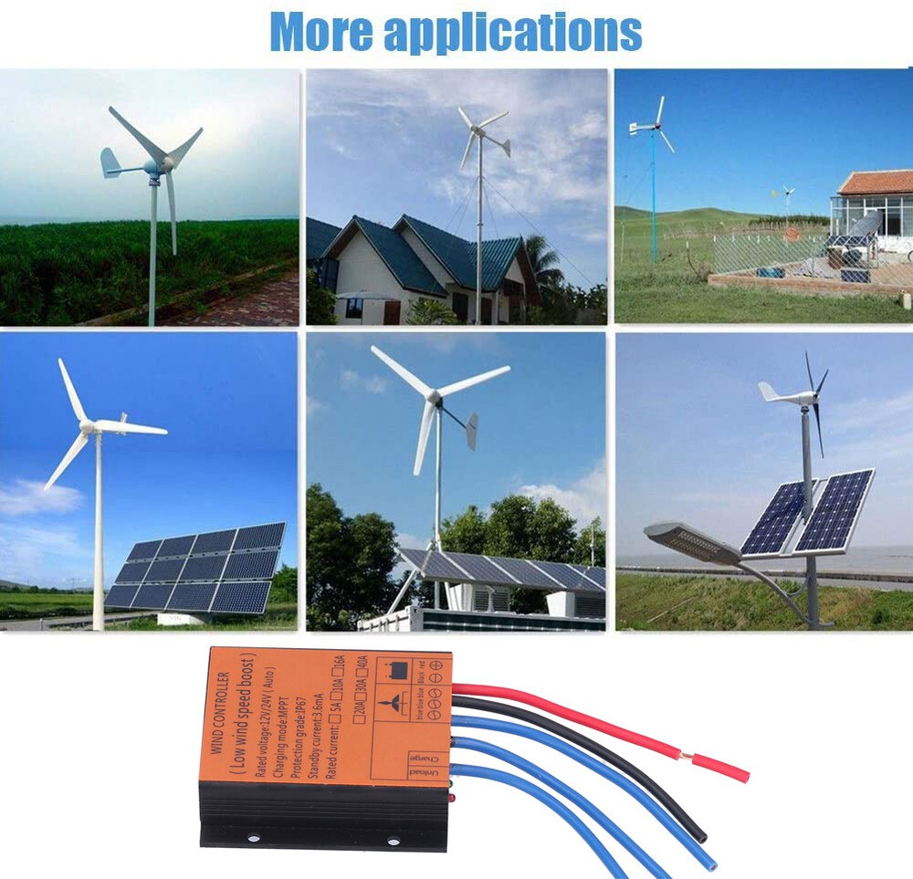 800W 12V 24V MPPT Wind Generator Charge Controller Battery Boost Regulator