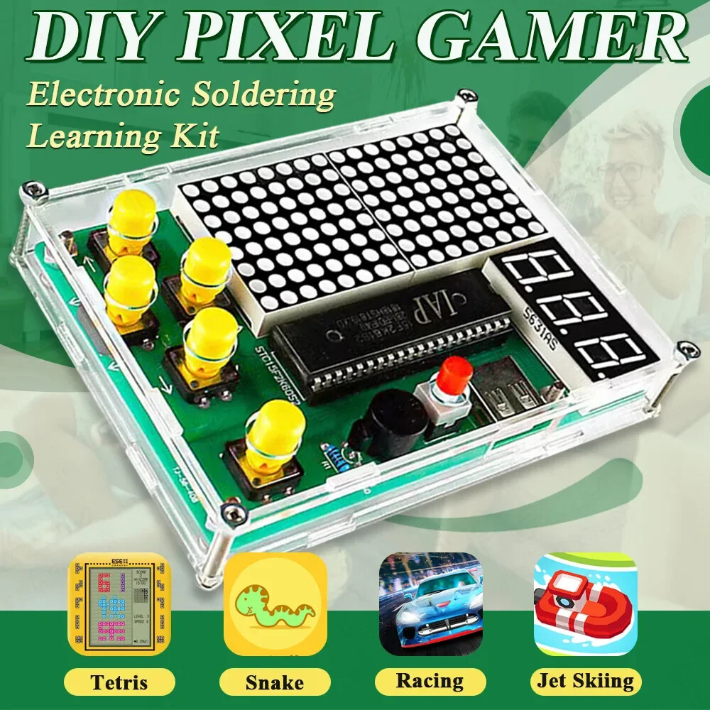 DIY Pixel Game Maker Electronics DIY Kit Soldering Project Learning Assembly