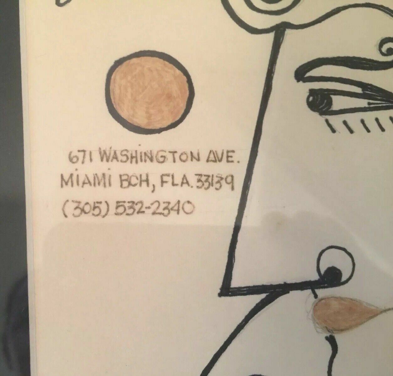 Vintage Miami Beach Revival Era Advertising Concept Art Restaurant Framed South