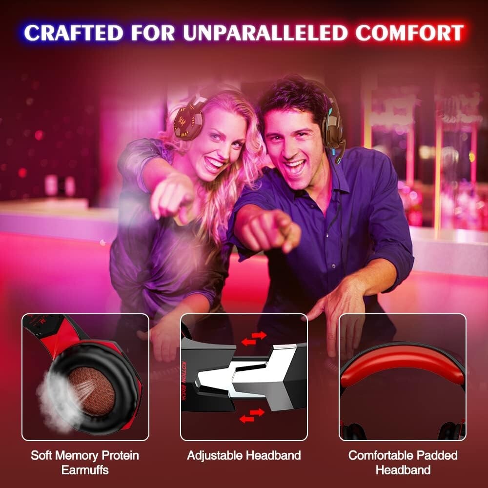 Multi-Platform Gaming Headset for PS5/PS4/Xbox One - Enhanced Gaming Experience