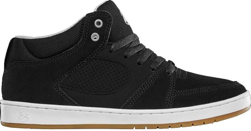 Es Accel Slim Mid Black White Silver Shoe 8