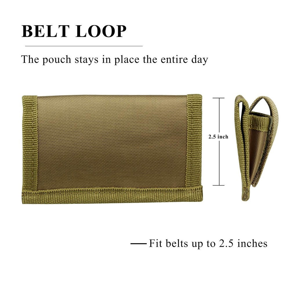 KOSIBATE Speedloader Pouch Case Holder Nylon Tactical Double Tan