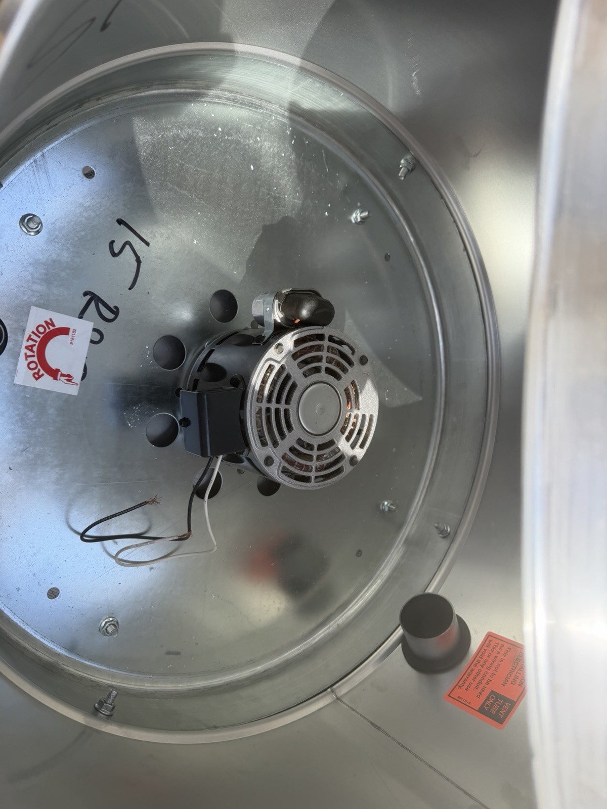 Cook 15W QD 65 ACM Upblast Commercial Exhaust Fan Direct Drive